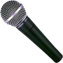 Microfone vocal dinâmico portátil Shure SM58 LC