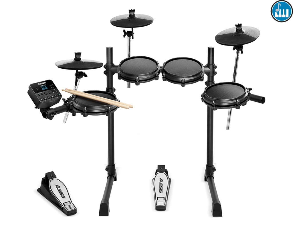 Alesis Turbo Mesh, a great option for beginner guitarists who want to play drums at home.