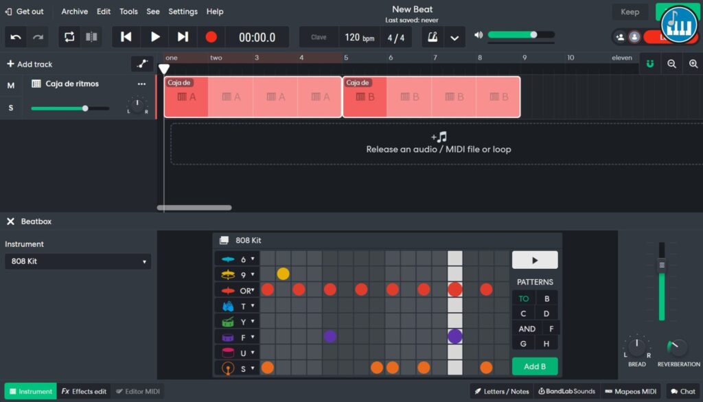 BandLab Mix Editor est un studio d'enregistrement en ligne complet et gratuit pour les producteurs de musique électronique et les beatmakers amateurs.