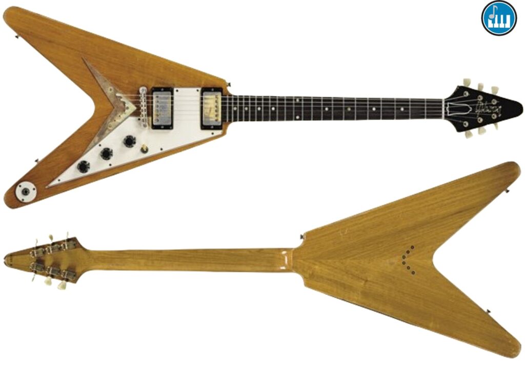 1958/1959 Gibson Fling V, una delle chitarre elettriche più desiderate al mondo.